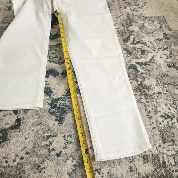 NEW Ella Moss Women's 6/28 High Rise Slim Straight Ankle Jeans White Cotton NWT - Picture 10 of 11